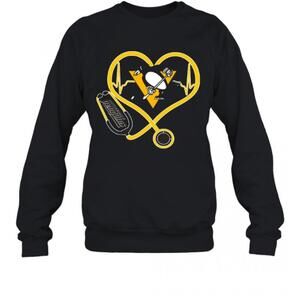 Nurse Stethoscope Love Heartbeat Pittsburgh Penguins